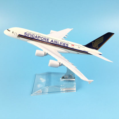 Singapore Airlines Boeing 777 and Airbus A380 Aircrafts Metal 1:400 Collectible Replicas