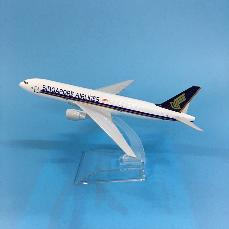 Singapore Airlines Boeing 777 and Airbus A380 Aircrafts Metal 1:400 Collectible Replicas