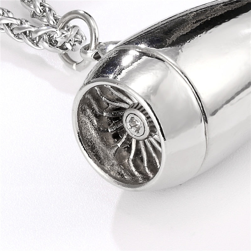 Amazing Airplane Jet Engine Necklace