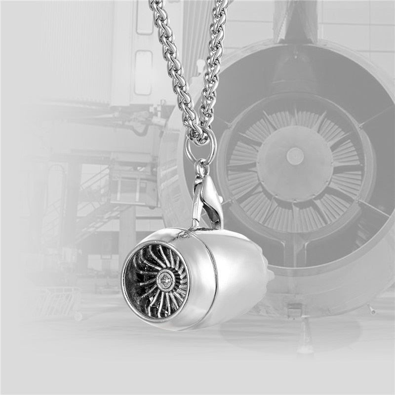 Amazing Airplane Jet Engine Necklace