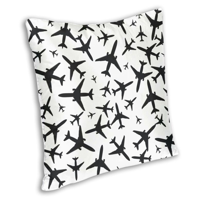 Random Airplanes Pattern Pillow Cases