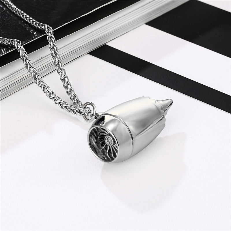 Amazing Airplane Jet Engine Necklace