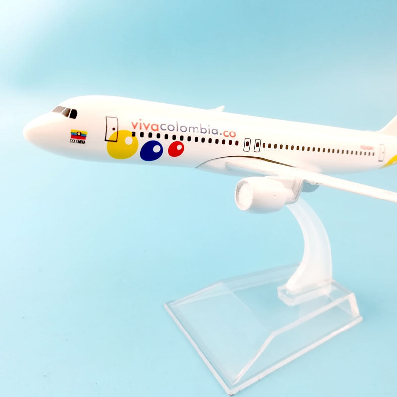 Viva Colombia Airlines Airbus A320 Aircraft Metal 1:400 Collectible Replicas