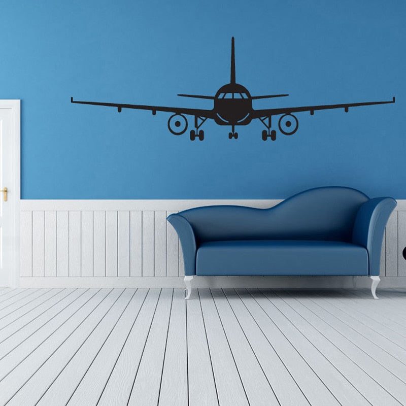 Large Airplane Wall Sticker