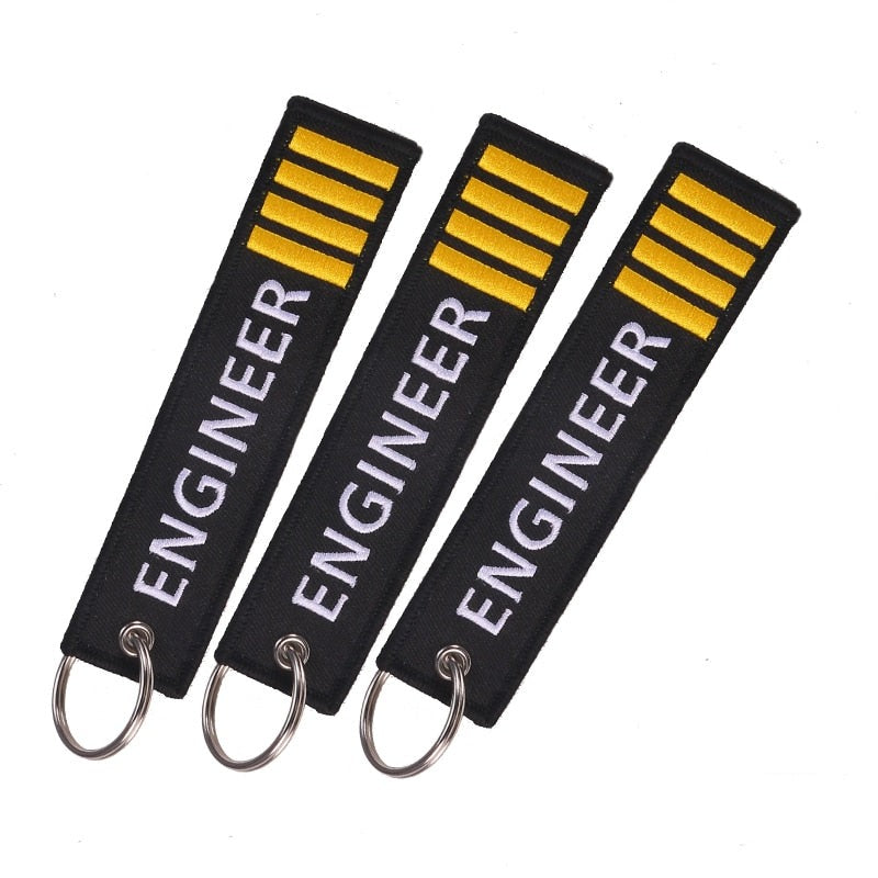 Engineer Pilot Aviation Keychains (3 pieces per order)