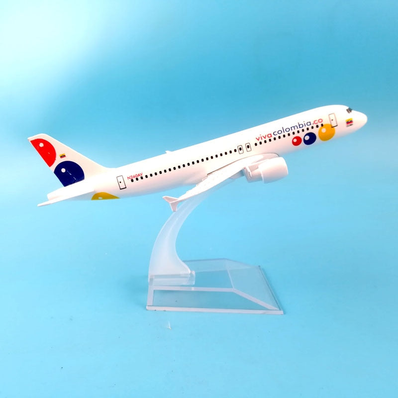 Viva Colombia Airlines Airbus A320 Aircraft Metal 1:400 Collectible Replicas