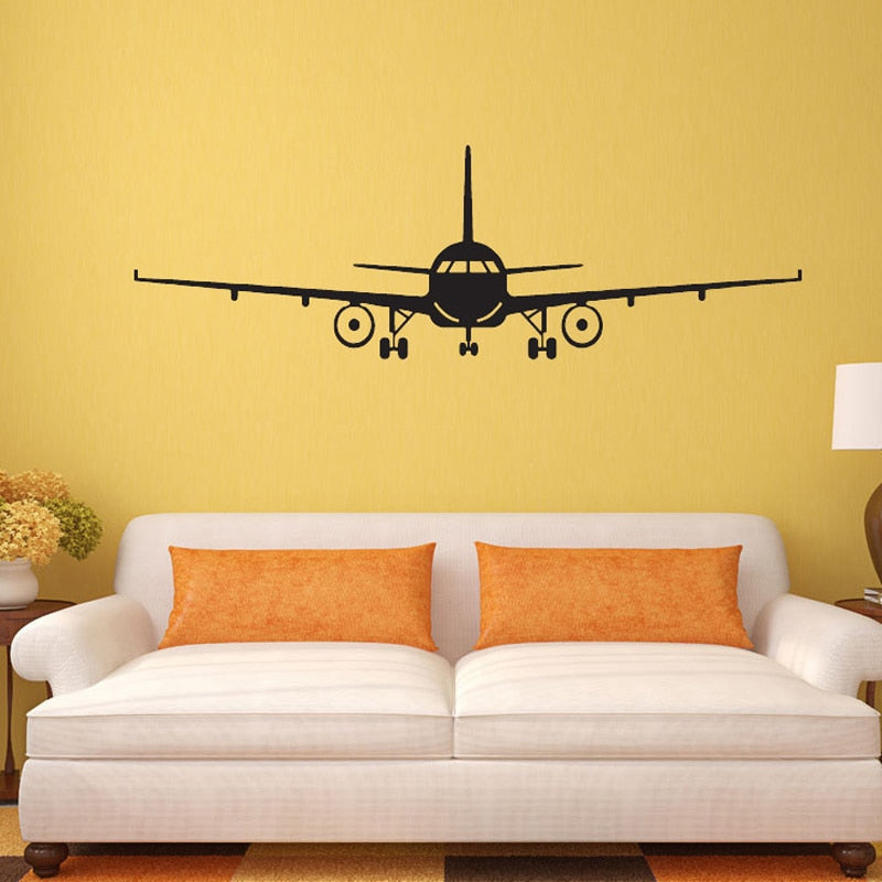 Large Airplane Wall Sticker