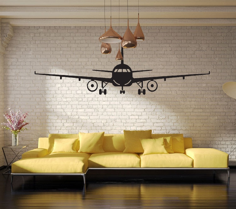 Large Airplane Wall Sticker