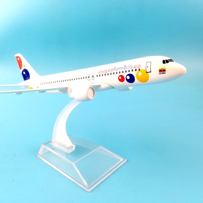 Viva Colombia Airlines Airbus A320 Aircraft Metal 1:400 Collectible Replicas