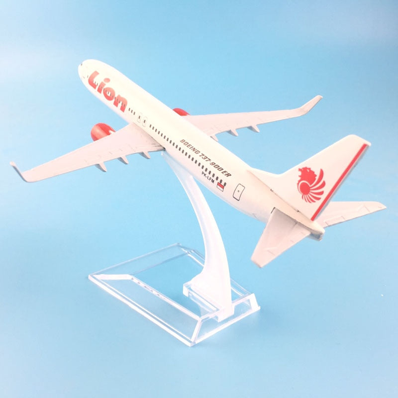 Lion Air Boeing 737 Aircraft Metal 1:400 Collectible Replicas