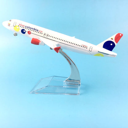 Viva Colombia Airlines Airbus A320 Aircraft Metal 1:400 Collectible Replicas