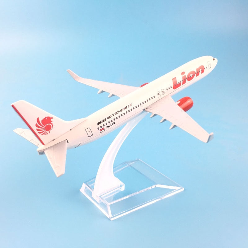 Lion Air Boeing 737 Aircraft Metal 1:400 Collectible Replicas