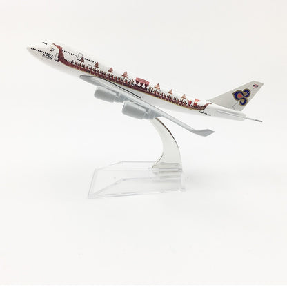 Thai Dragon Boat Airlines Boeing 747 Aircraft Metal 1:400 Collectible Replicas