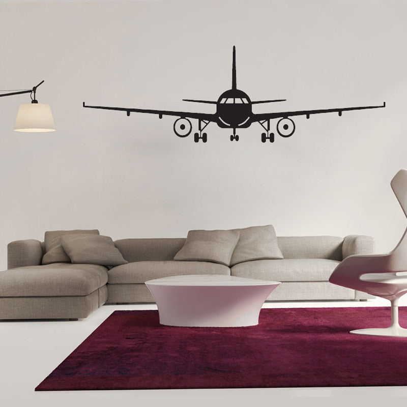 Large Airplane Wall Sticker