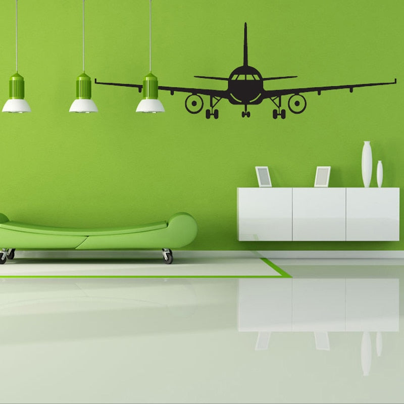 Large Airplane Wall Sticker