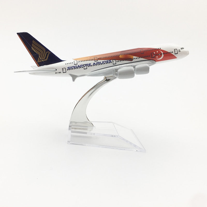 Singapore Airlines Turkey Design Airbus A380 Aircraft Metal 1:400 Collectible Replicas