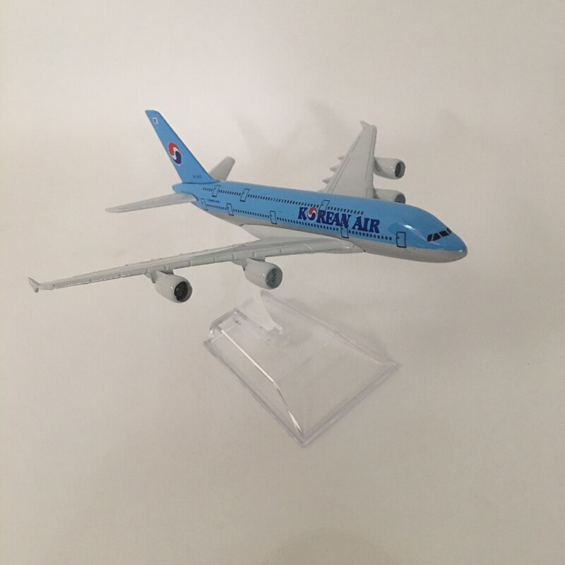 Korean Air Airbus A380 and Boeing 747 Aircrafts Metal 1:400 Collectible Replicas