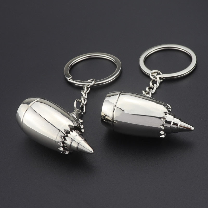 Unique Plane Engine Keychain