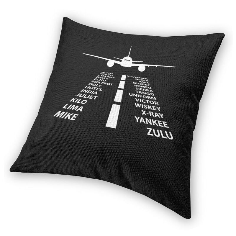 Phonetic Alphabet Aviation Pillow Cases