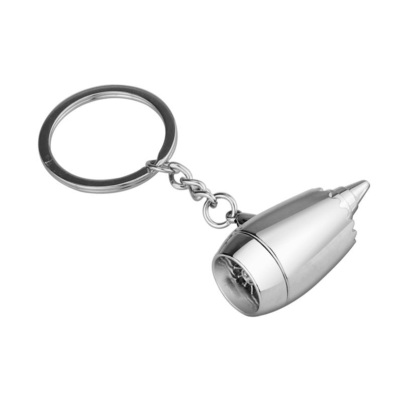 Unique Plane Engine Keychain