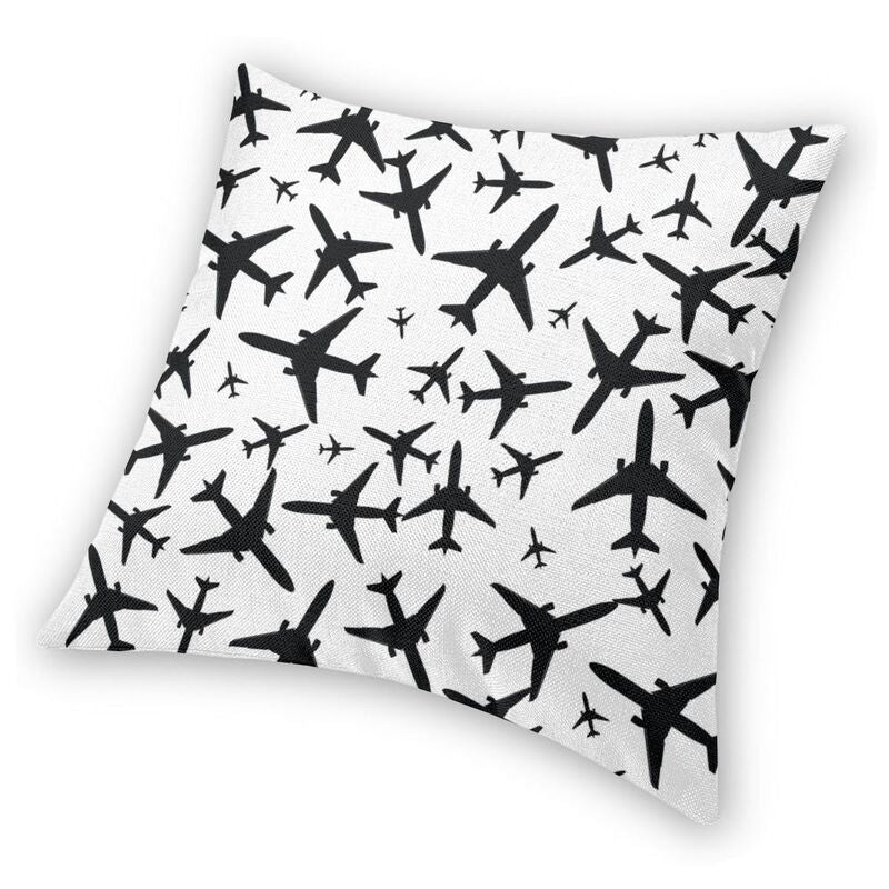 Random Airplanes Pattern Pillow Cases