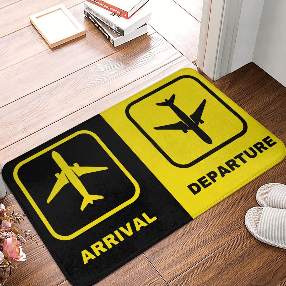 Arrival and Departure Soft Non-Slip Doormat Rug