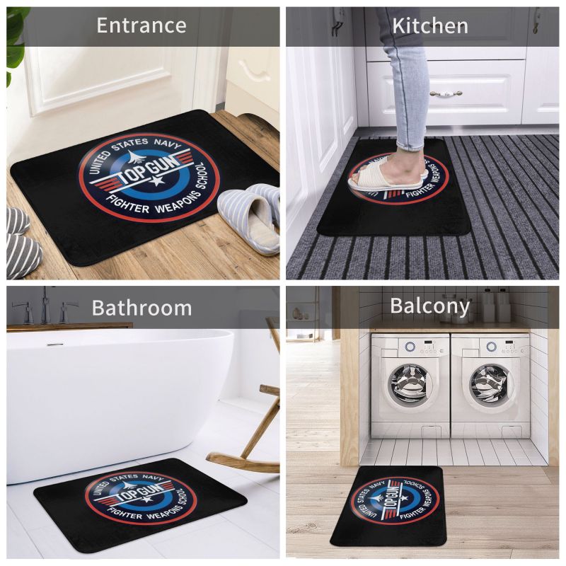 Top Gun Air Force Fighter Jets Anti-Slip Doormat Rug