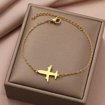 Aviation Lovers Simple Airplane Bracelet