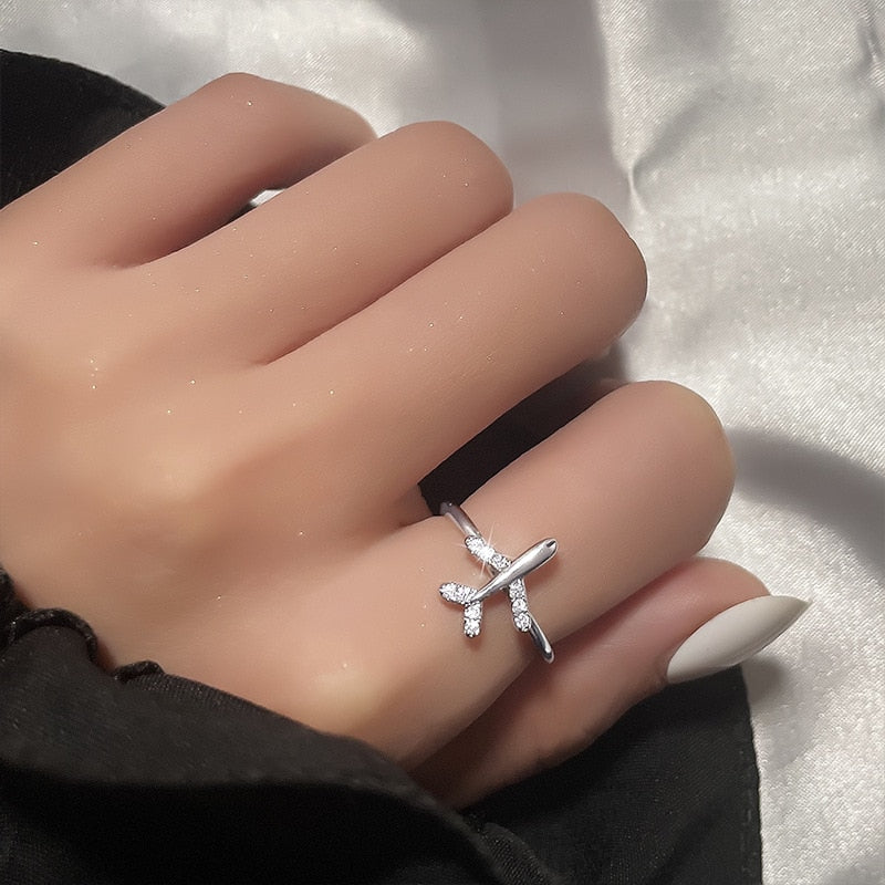 Amazing S925 Silver Airplane Adjustable Ring