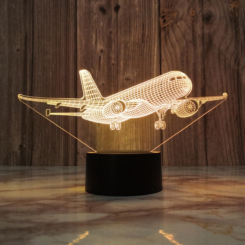 Amazing 3D Airplane Lamp