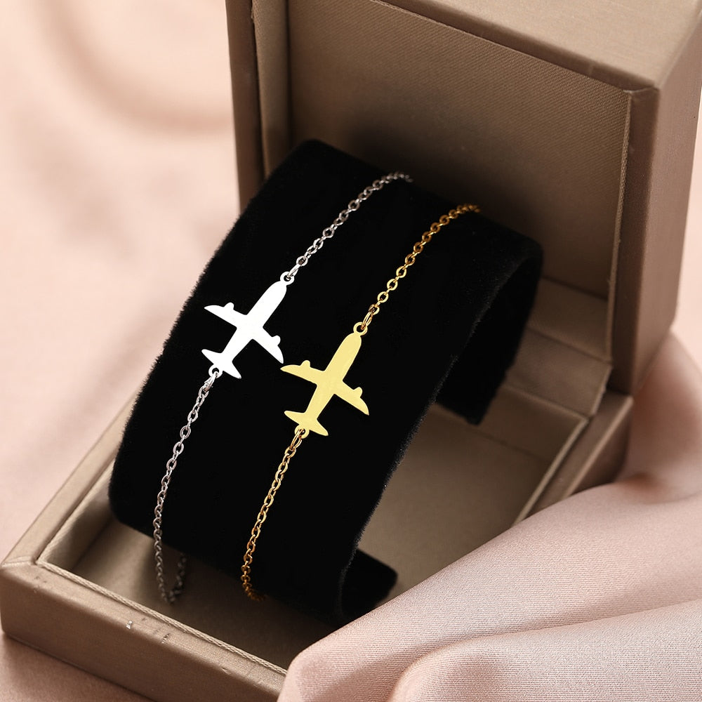 Aviation Lovers Simple Airplane Bracelet