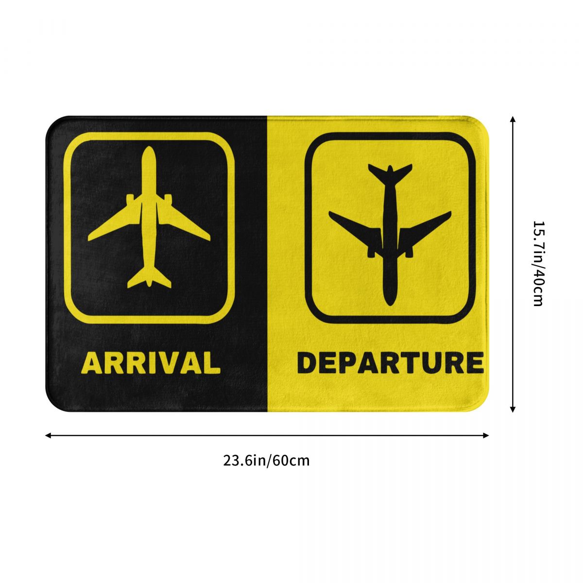 Arrival and Departure Soft Non-Slip Doormat Rug