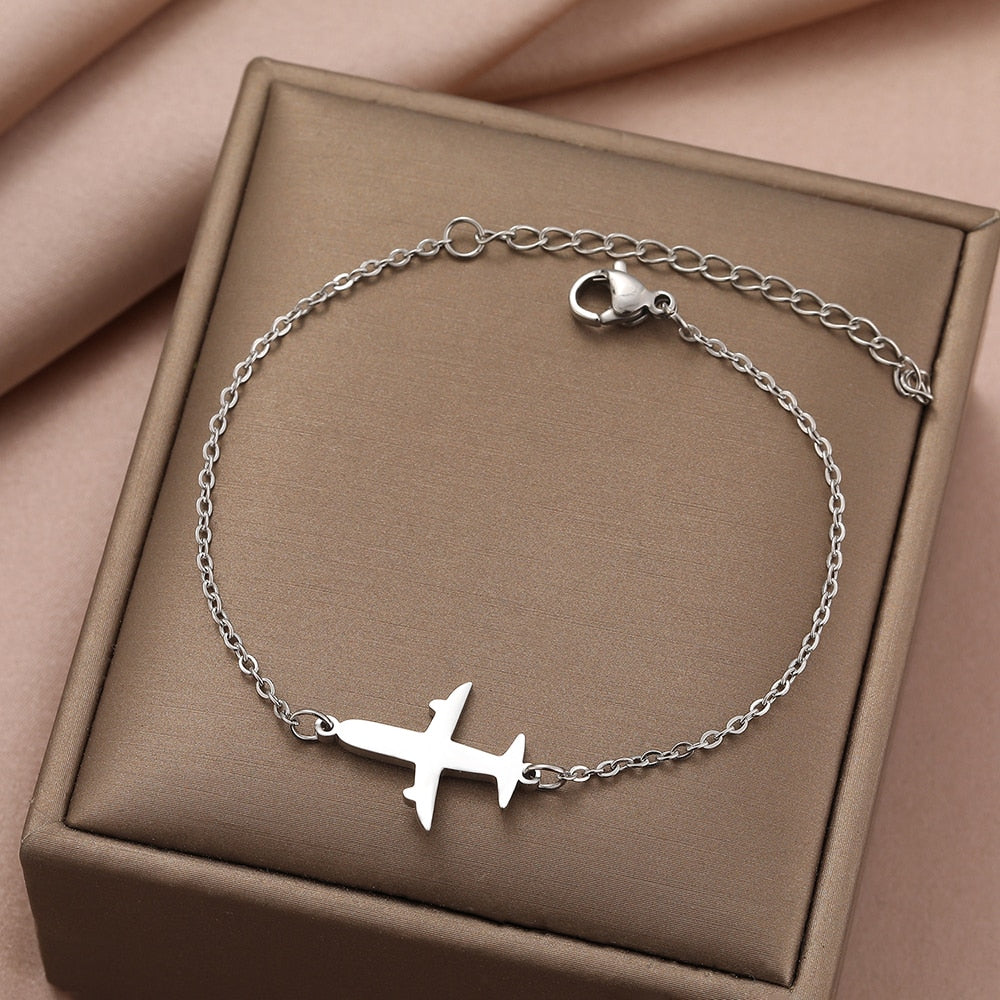 Aviation Lovers Simple Airplane Bracelet