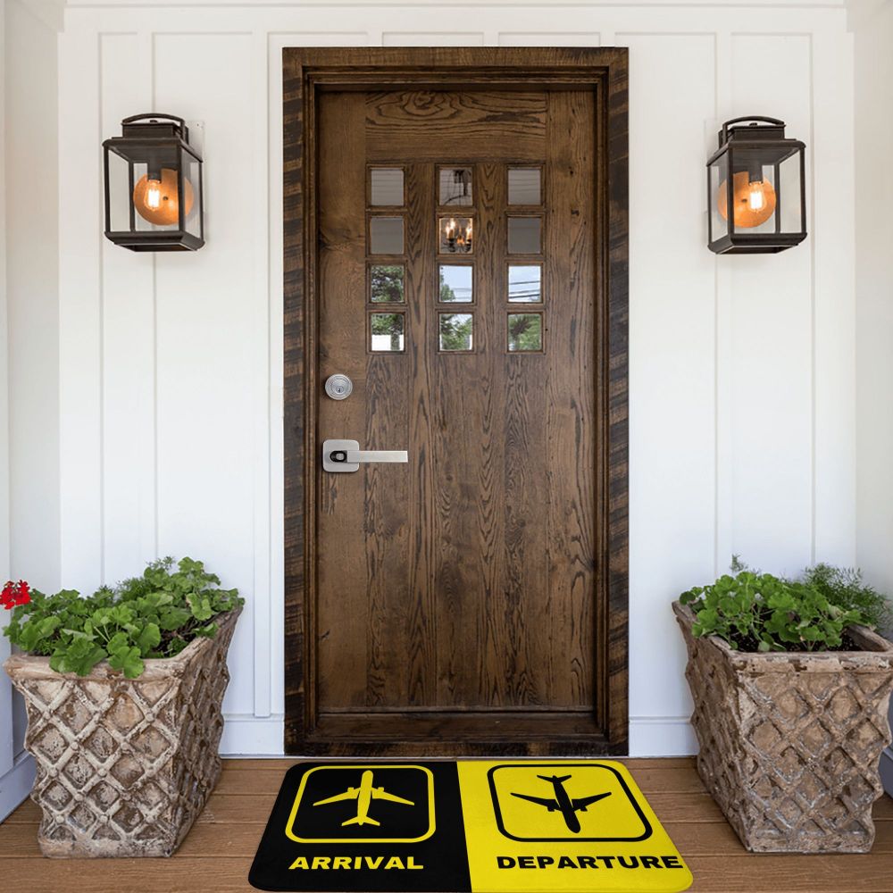 Arrival and Departure Soft Non-Slip Doormat Rug