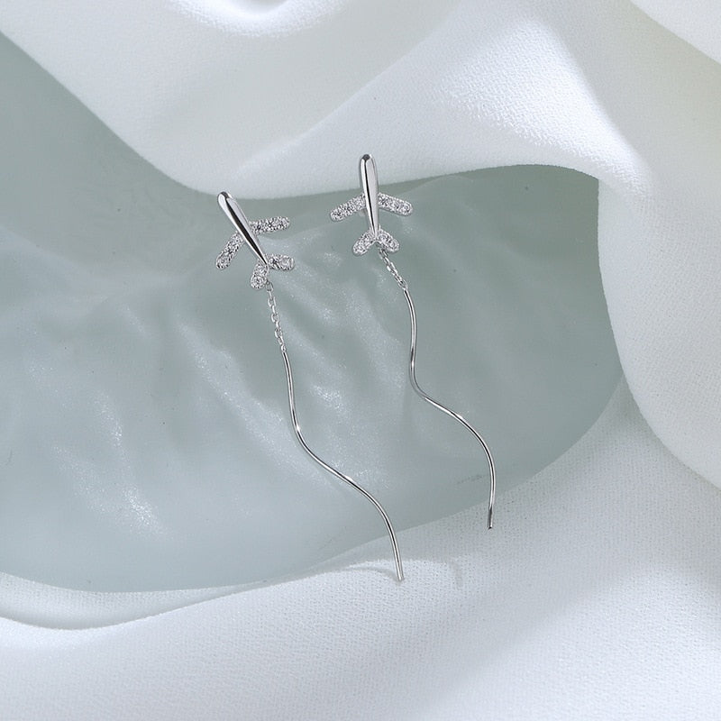 Luxurious S925 Silver Drop Earrings