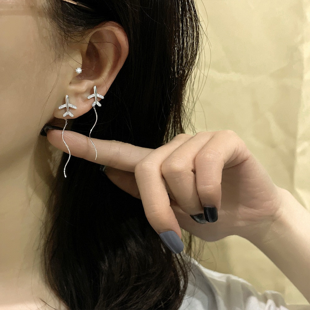 Luxurious S925 Silver Drop Earrings