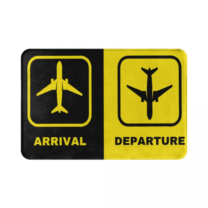 Arrival and Departure Soft Non-Slip Doormat Rug