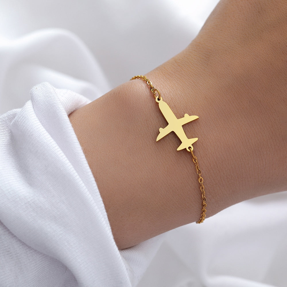 Aviation Lovers Simple Airplane Bracelet