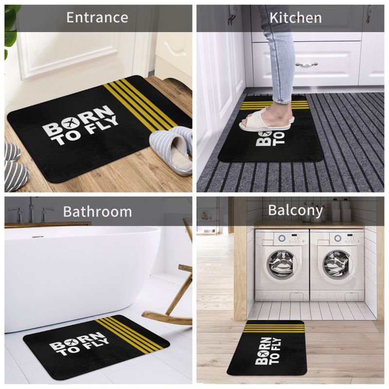 Born To Fly Anti-Slip Doormat Rug